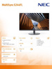 NEC MONITOR MULTISYNC E244FL 24 CALE USB-C HDMI CZARNY
