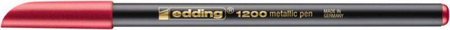 PISAK Z CIENKĄ KOŃCÓWKĄ EDDING 1200 METALICZNY CZERWONY 1-3MM