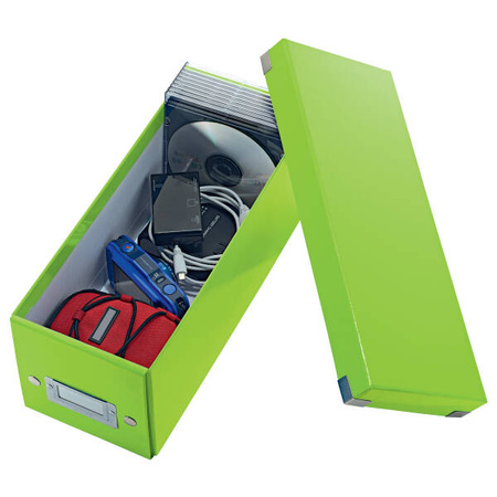 PUDEŁKO DO PRZECHOWYWANIA 143X352X136MM LEITZ CLICK & STORE WOW 60410054 ZIELONY