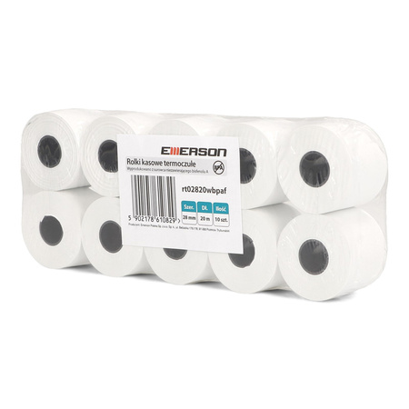 ROLKA TERMICZNA 28MM X20M EMERSON 10SZT BPA FREE