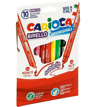 FLAMASTRY DWUSTRONNE CARIOCA 41438 BIRELLO 160-1462 MIX*10SZT