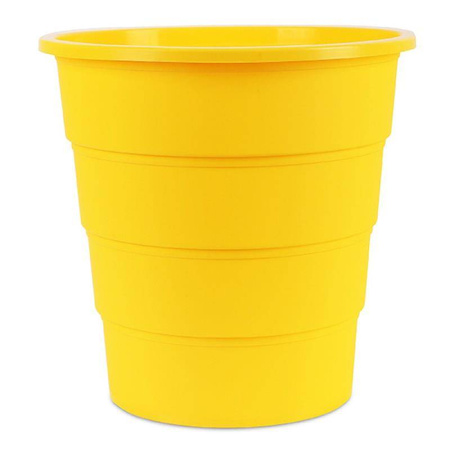 KOSZ NA ŚMIECI 16L OFFICE PRODUCTS ŻÓŁTY PLASTIK
