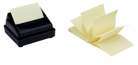 KARTECZKI SAMOPRZYLEPNE 76X76MM Q-CONNECT Z-NOTES JASNO ŻÓŁTE 100KART