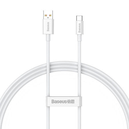 KABEL USB DO USB-C BASEUS SUPERIOR 100W 1M (BIAŁY)