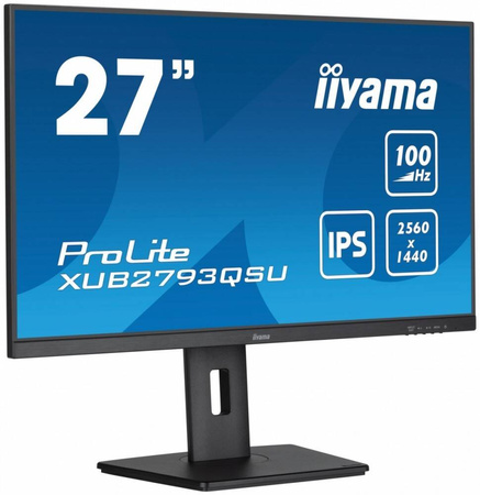 IIYAMA MONITOR 27 CALI PROLITE XUB2793QSU-B6 IPS,QHD,HAS(150MM),100HZ,HDMI,DP,2X2W 2XUSB(3.2),FREESYNC