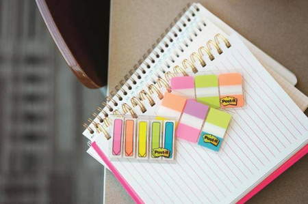 ZAKŁADKI INDEKSUJĄCE FOLIOWE 38X25MM 3M POST-IT® DO ARCHIWIZACJI 686-PGOEU MIX*3 3*22SZT