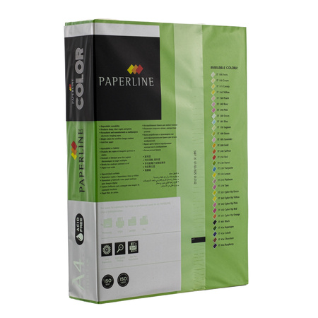PAPIER KSERO KOLOR A4 PAPERLINE ZIELONY INTENSYWNY 80G 500 ARK