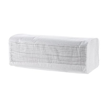 RĘCZNIK PAPIEROWY JEDNOWARSTWOWY MAKULATURA EMERSON NEXXT ZZ 23X25 NHT45 BIAŁY 200 LISTKÓW 20 SZT.