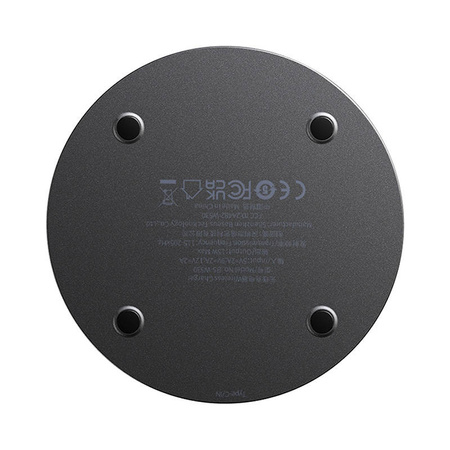 BEZPRZEWODOWA ŁADOWARKA INDUKCYJNA BASEUS SIMPLE 2, 15W Z KABLE USB-C DO USB-C (CZARNA)