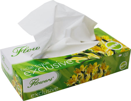 CHUSTECZKI UNIWERSALNE DWUWARSTWOWE FLOWERS EXCLUSIVE FLEX2W100 BIAŁE 100 LISTKÓW