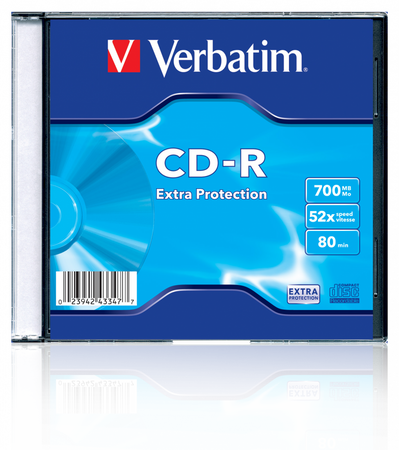 PŁYTA CD-R 700MB 52X VERBATIM 43347 SLIM