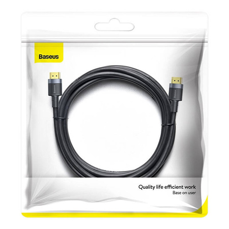 KABEL HDMI 2.0 BASEUS CAFULE, 4K, 3D, 2M (CZARNO-SZARY)