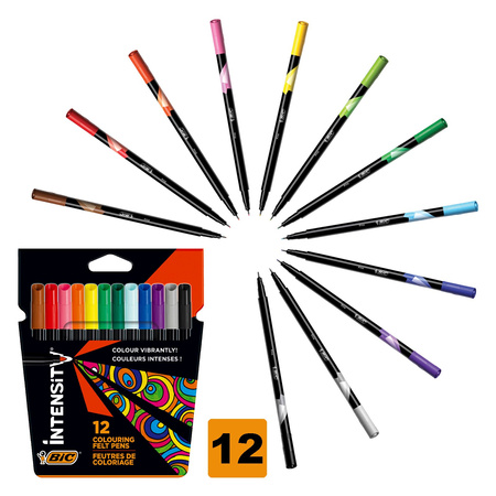 FLAMASTRY BIC INTENSITY UP 978004 MIX*12