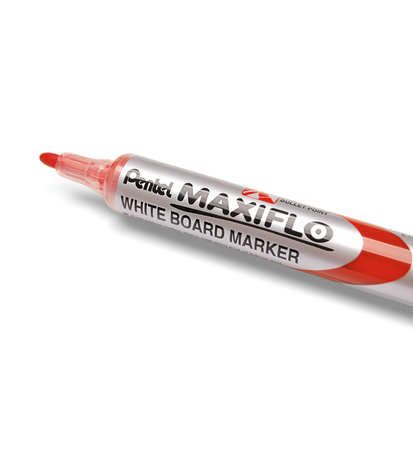 MARKER SUCHOŚCIERALNY PENTEL MAXFILO MWL5S-B CZERWONY OKRĄGŁA