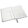 NOTATNIK A4 LEITZ STYLE 44760094 SATYNOWA CZERŃ W KRATKĘ TWARDA OPRAWA 80 KARTEK