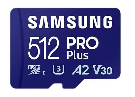 SAMSUNG KARTA PAMIĘCI MICROSD PRO+ MD-MD512SA/EU + ADAPTER