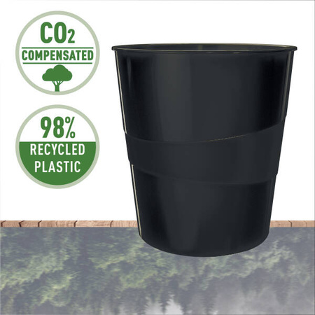 KOSZ NA ŚMIECI LEITZ RECYCLE 53280095 CZARNY 15L