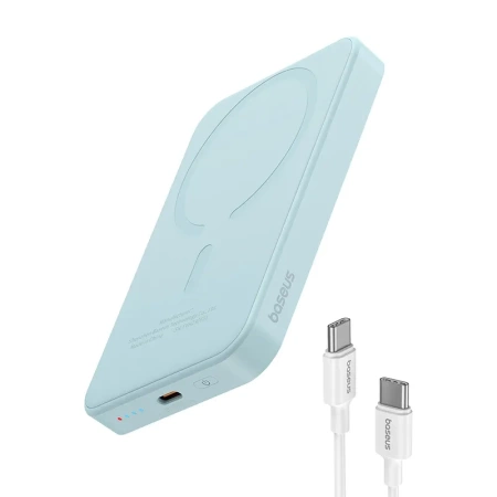Powerbank BASEUS Magnetic Mini 5000mAh 20W USB-C (niebieski)