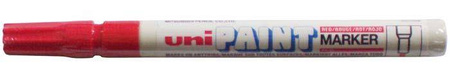 MARKER OLEJOWY UNI PX-21 66318 CZERWONY OKRĄGŁA KOŃCÓWKA 0.8-1.2MM