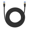 KABEL SIECIOWY W OPLOCIE KAT. 7 BASEUS ETHERNET RJ45, 10GBPS, 3M (CZARNY)