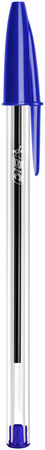 Długopis BIC CRISTAL 8478981 niebieski 1.0mm przezroczysta obudowa