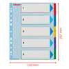 PRZEKŁADKI 1-5 A4 MAXI ESSELTE 100207 MIX