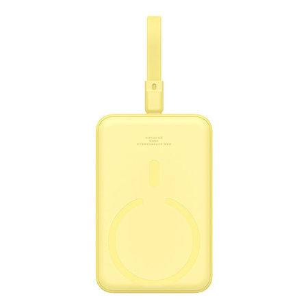 Powerbank magnetyczny Baseus Magnetic Mini 10000mAh, USB-C 20W MagSafe (żółty)