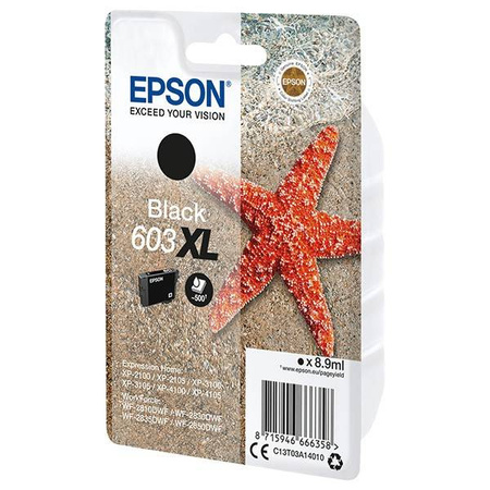 EPSON ORYGINALNY INK / TUSZ C13T03A14010, 603XL, BLACK, 8.9ML, EPSON EXPRESSION HOME XP-2100, 2105, 3100, 3105, WF2810