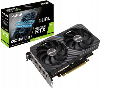 ASUS KARTA GRAFICZNA GEFORCE RTX 3060 DUAL OC V2 12GB GDDR6 192BIT 3DP/HDMI