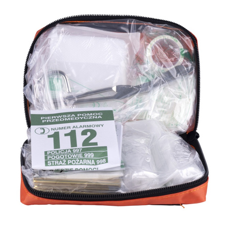 APTECZKA SAMOCHODOWA DONAU SAFETY POMARAŃCZOWA SASZETKA Z TKANINY WODOODPORNEJ