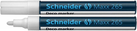 MARKER KREDOWY SCHNEIDER MAXX 265 DECO BIAŁY OKRĄGŁA 2-3MM