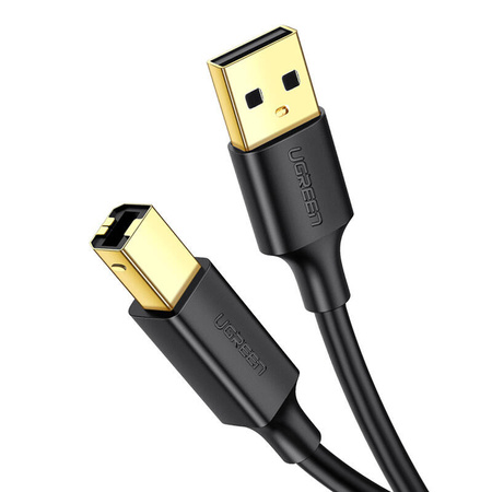Kabel UGREEN US135 USB-A-USB-B 1m (czarny)
