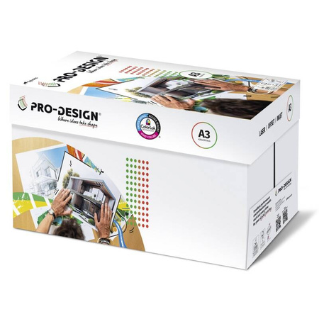 PAPIER SATYNOWANY A3 250G PRO-DESIGN FSC BIAŁY 168CIE A++ 125ARK