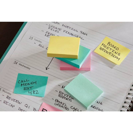 KARTECZKI SAMOPRZYLEPNE OASIS, 76X127MM 3M POST-IT® SUPER STICKY 5X90 KART