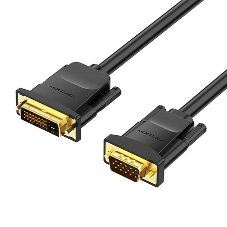 KABEL DVI (24+1) DO VGA VENTION EABBG 1,5M, 1080P 60HZ (CZARNY)