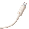 Kabel szybko ładujący Baseus USB-C do USB-C Habitat Series 100W, 2m (różowy)