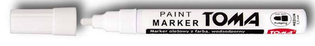 Marker olejowy TOMA 440 TO-440 7 2 biały 2.5mm