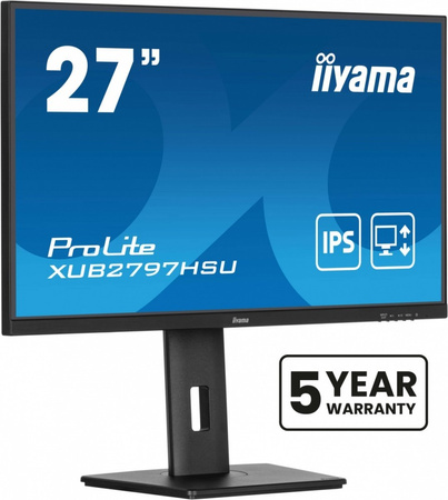 IIYAMA MONITOR 27 CALI XUB2797HSU-B2 IPS,FHD,HAS,300CD,(5Y)