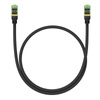 KABEL SIECIOWY W OPLOCIE KAT. 8 BASEUS ETHERNET RJ45, 40GBPS, 0,5M (CZARNY)