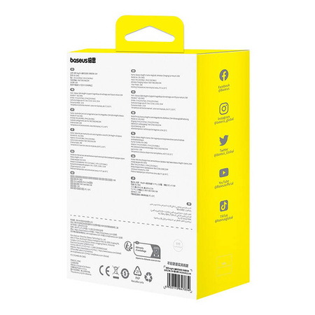 Uchwyt samochodowy BASEUS MagPro Qi 15W (czarny)