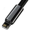 KABEL USB DO LIGHTNING BASEUS TUNGSTEN GOLD, 2.4A, 1M (CZARNY)