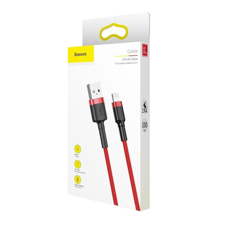 Kabel BASEUS Cafule USB-A-Lightning 3m (czerwony)