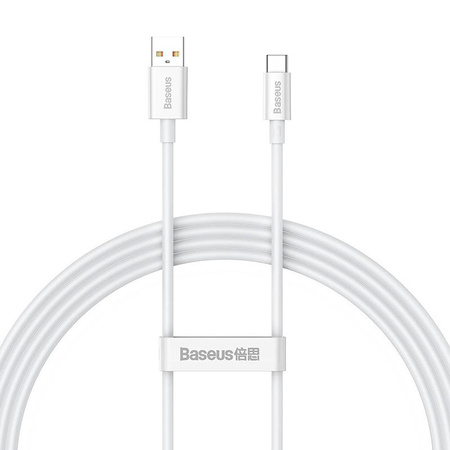 KABEL USB DO USB-C BASEUS SUPERIOR 100W 1.5M (BIAŁY)