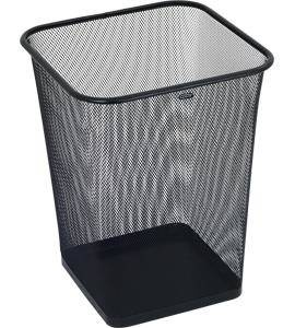 KOSZ NA ŚMIECI METALOWA SIATKA 18L GRAND GR-017 120-1459 KWADRATOWY CZARNY