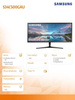 SAMSUNG MONITOR 34 CALE LS34C500GAUXEN VA 3440X1440 ULTRA WQHD 21:9 FORMAT KINOWY 2XHDMI/1XDP 5MS (GTG) PŁASKI 2 LATA D2D