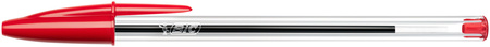 DŁUGOPIS BIC CRISTAL 847899 CZERWONY 1.0MM PRZEZROCZYSTA OBUDOWA