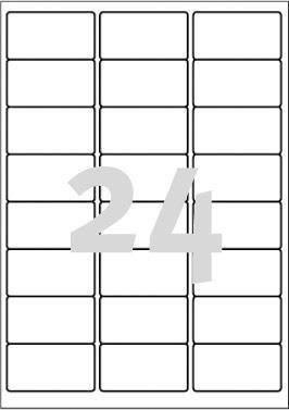 Etykiety zewnętrzne 63.5x33.9mm ochronne, zabezpieczające AVERY ZWECKFORM L4773-20 białe 20ark*24szt