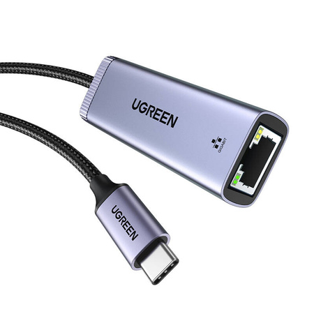 Adapter sieciowy UGREEN CM483 USB-C-RJ45 (szary)