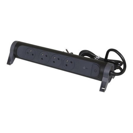 LEGRAND PRZEDŁUŻACZ 4X2PZ 1,5M CZARNY