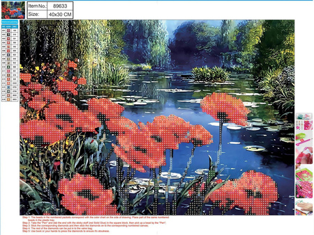 MOZAIKA DIAMENTOWA 5D PEJZAŻ 30X40CM CENTRUM 89633
